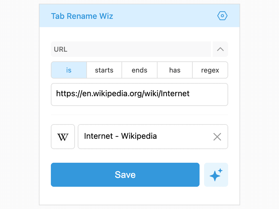 Advanced matching rules